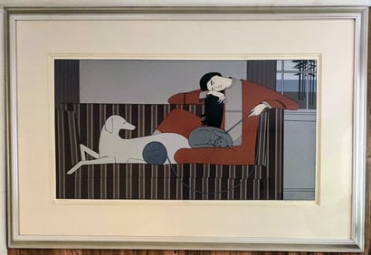 Will R. Barnet Silkscreen Print Titled Interlude 1982