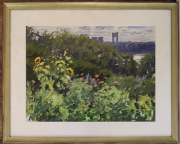 Bennett Vadnais Flower Garden Overlooking the GWB