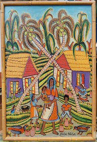 Montas Antoine Mother and Her Children in the Village