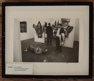 Robert McElroy Photo Jim Dine Smiling Workman Reception