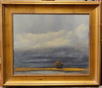 Eric Angeloch O/C Marshy Landscape Titled Low