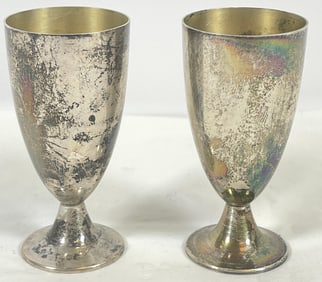 Pair of Tiffany & Co Makers Sterling Silver Cordials