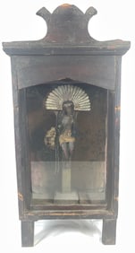 18/19 Century Religious Sculpture in Tabernacle