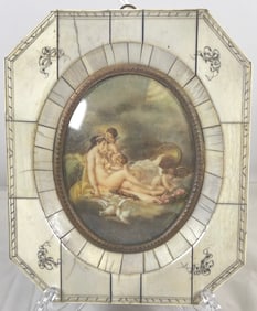 18/19th Century Portrait Nude Grouping Miniature signed Caban
