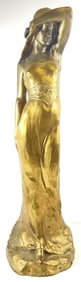 Gilt Bronze Sculpture of Sarah Bernhardt