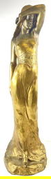 Gilt Bronze Sculpture of Sarah Bernhardt