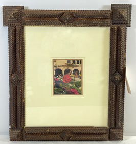 19th Century Tramp Art Frame