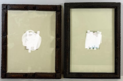 Lot of 2 19th Century Tramp Art Frames