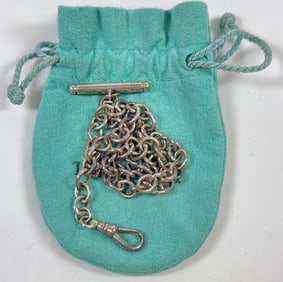 Tiffany & Co Sterling Silver Pocket Watch Chain