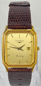 Longines Vintage Men's Gold Date Wristwatch