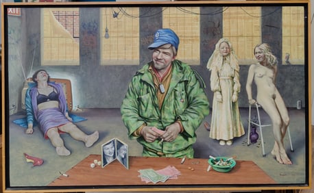 Fred Folsom O/B Illustration Soldier Reflecting Titled Legion 1982