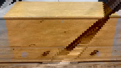 19th Century Pine One Drawer Blanket Chest