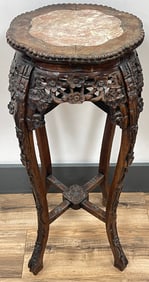 Antique Chinese Rosewood Carved Stand