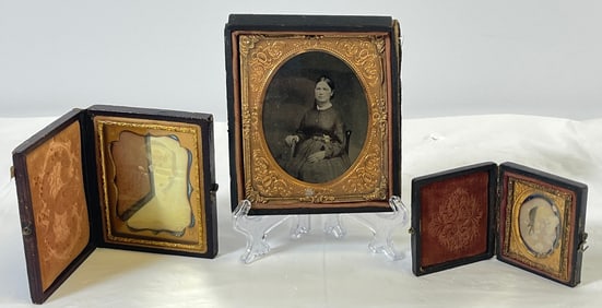Lot of 3 Daguerreotype Images