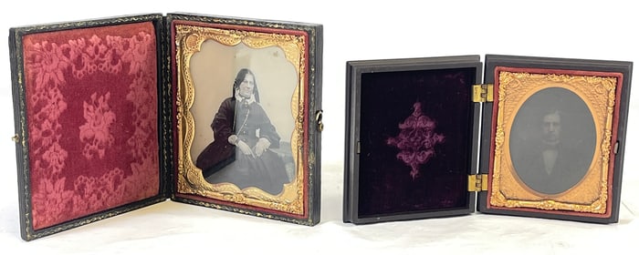 Lot of 2 Daguerreotype Images