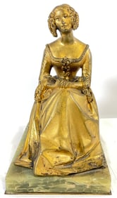 19th Century Dore Bronze of a Seated Woman