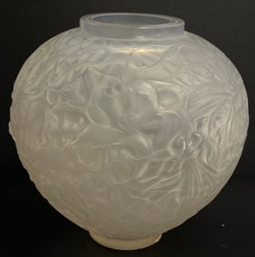 Rene Lalique Gui Art Glass Vase