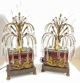 Pair of French Boudoir Lamp Maison Bagues Jansen
