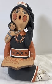 Vintage Jemez Pueblo Pottery Storyteller Bonnie Fragula