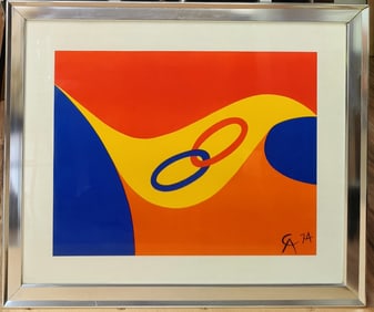 Alexander Calder Litho Friendship from the Braniff Portfolio 75