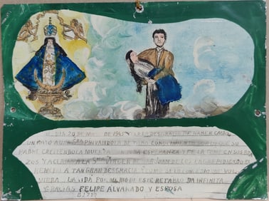 Mexican Folk Art Virgen San Juan Los Lagos (Virgin San Juan) 1945