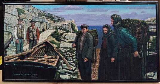 Donald Curran O/B Kelp Sea Weed Gatherers Aran, Ireland