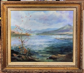 Jane Haher O/C Sugarloaf Mt at Manitou, Hudson River, NY