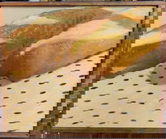 Alan Peters O/C Still Life Baked French Bread on Table