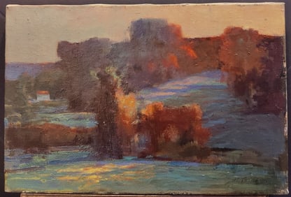 John C Terelak O/C Post Impressionist Fall Season Landscape