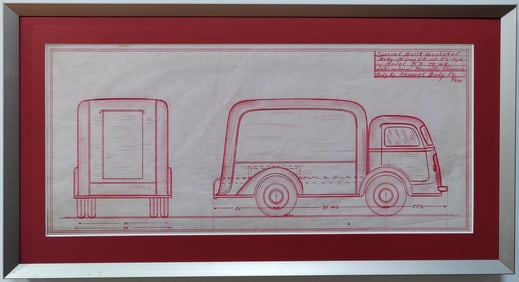 1941 International Harvester General Body Illustration by WS