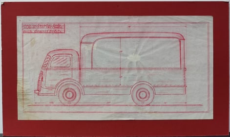 1941 International Harvester General Body Illustration by WS