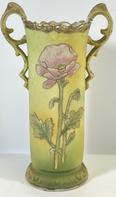 c1909 Nippon Coralene Decorated Vase