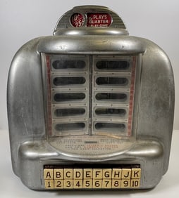 Vintage Seeburg Wall-o-matic Cast Aluminum Jukebox 3W1