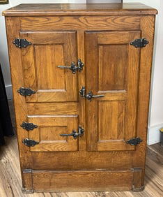 c1900 Oak Ice Box