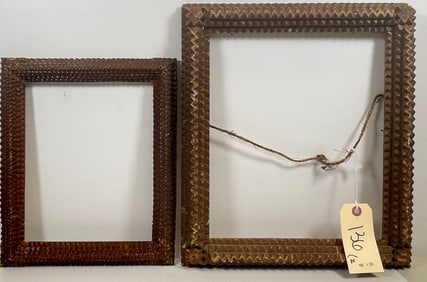 Pair 19th Century Tramp Art Frames