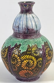 Stephanie Young Calmwater Designs Art Pottery Vase Ammonite Delight