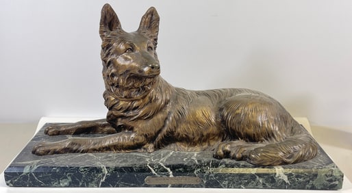 Demétre Chiparus (1886-1947) ''Chien Policier''