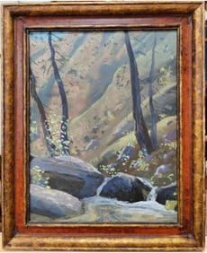 Henry Vander Velde O/B Mountain Landscape with Brook