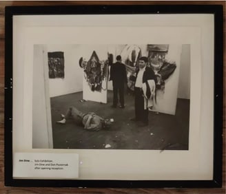 Robert McElroy Photo Jim Dine Smiling Workman Reception