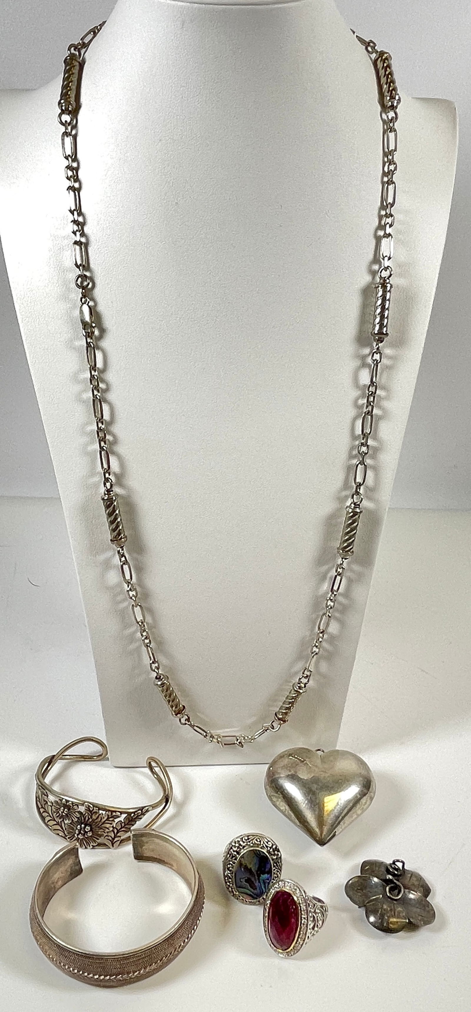 Mixed Lot of Sterling Silver Jewelry (1 of 5)