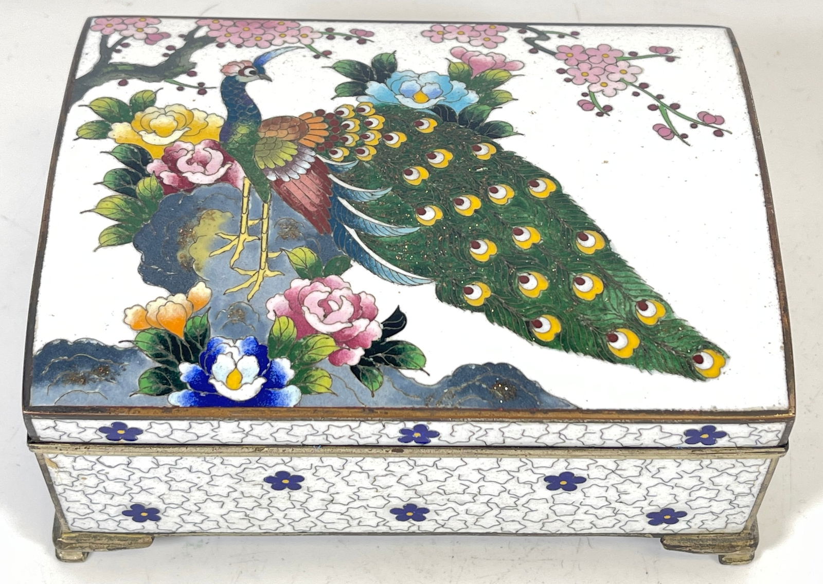 Japanese Inaba Cloisonne Music Box Jewelry Case (1 of 7)