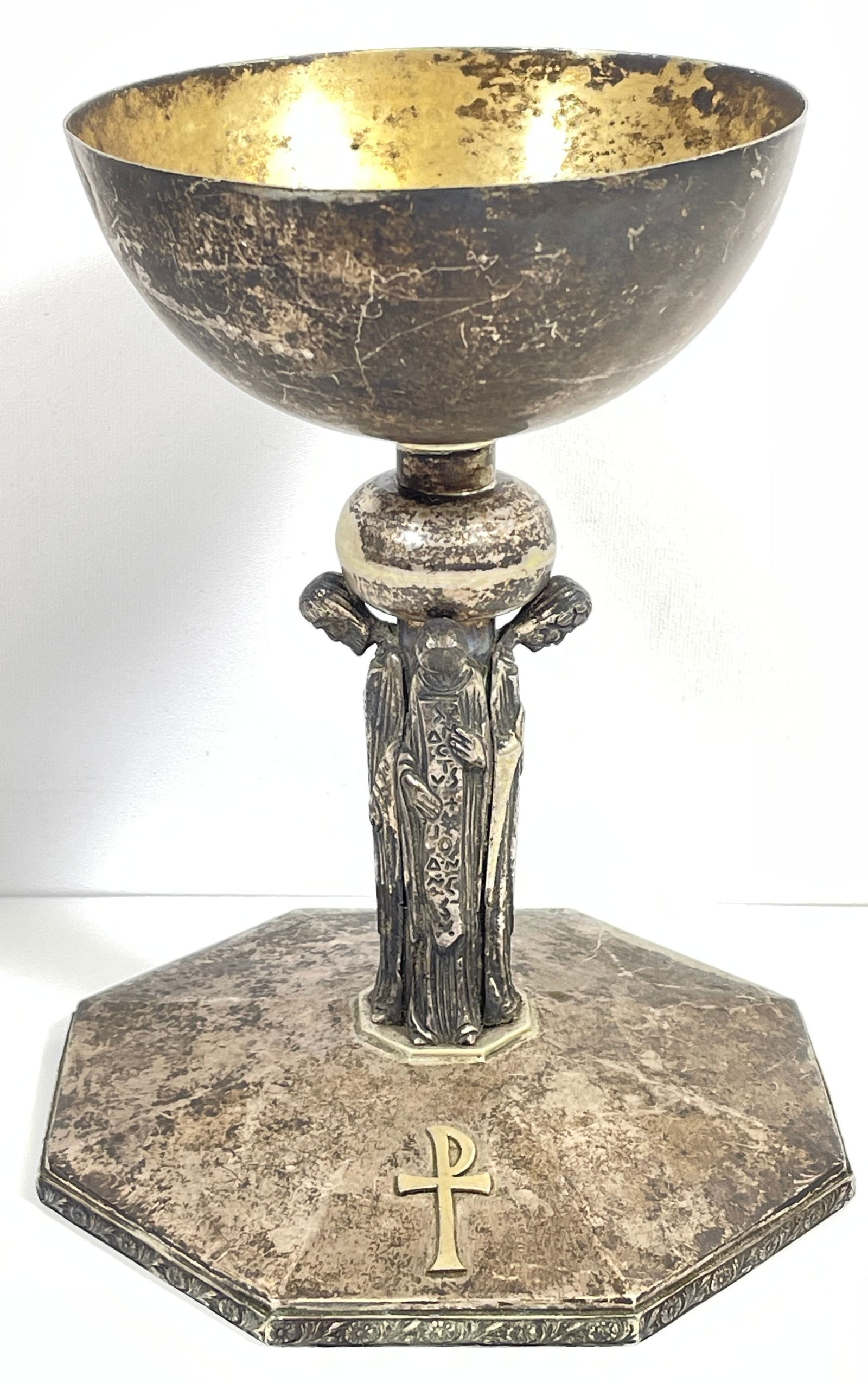 Sterling Silver Chalice with Figures (1 of 9)