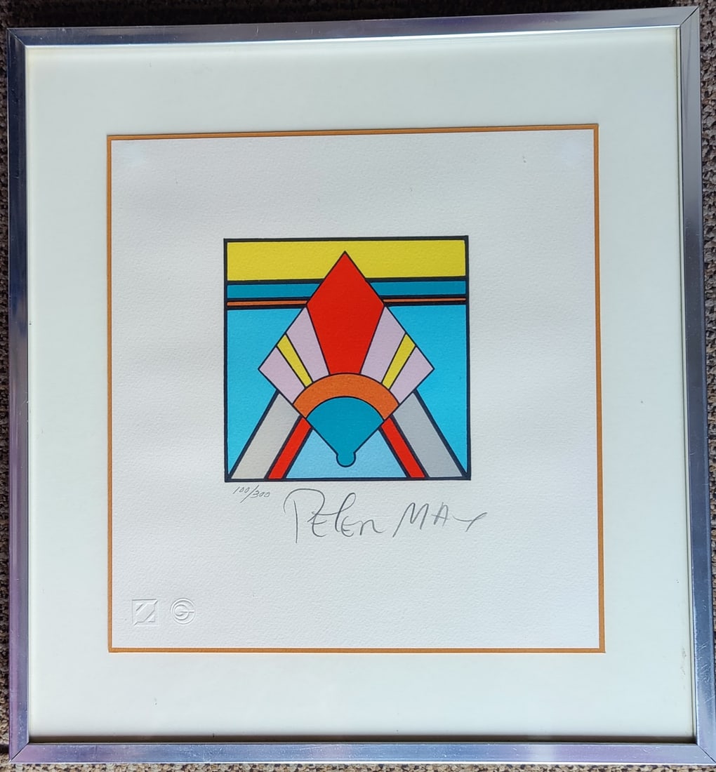 Peter Max Limited Lithograph Titled Geometric # 3 1976 (1 of 5)