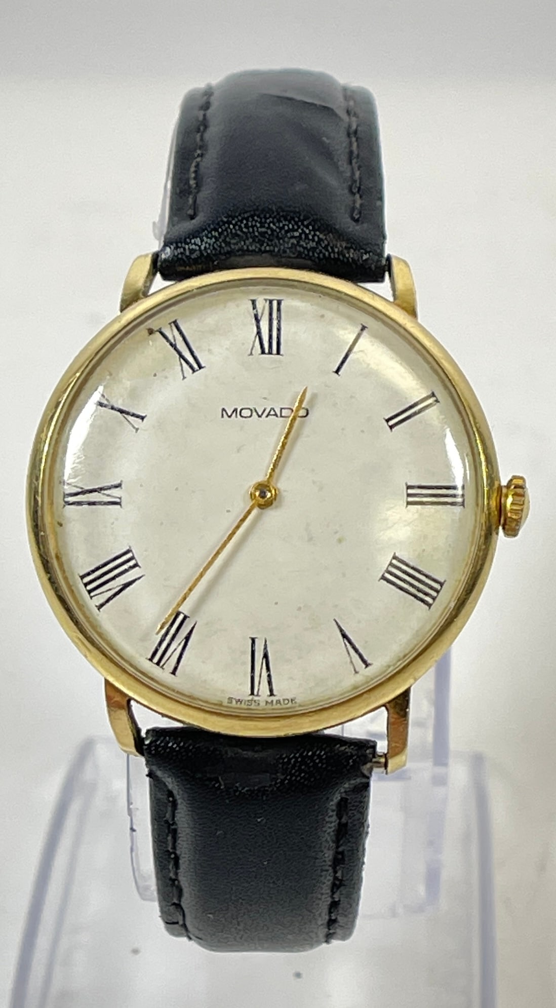 Mens 14K Gold Movado Quartz Wrist Watch (1 of 4)