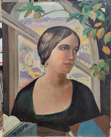 Fugi Nakamizo WPA Era Portrait of a Beautiful Woman 1933