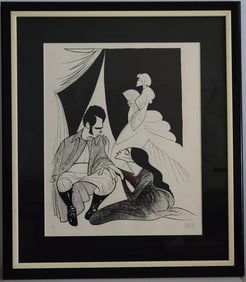Albert Hirschfeld Limited Edition Lithograph Titled Passion