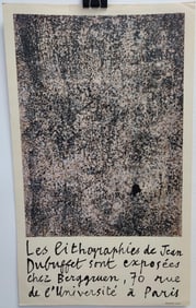 Jean Dubuffet Galerie Berggruen Walls Exhibition Poster