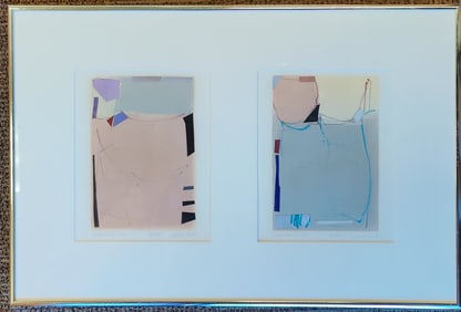 Isabel Field Pair M/M Abstract Color Series Collages 1987