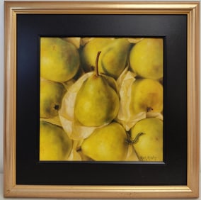 Mark Midgley A/C Contemporary Still Life w/ Pears