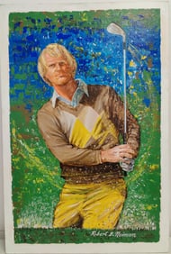 Robert B. Neiman O/B Illustration of Jack Nicklaus